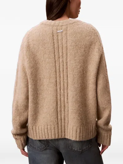 Calvin Klein Brushed-effect Jumper In Multi