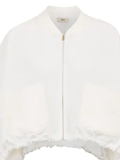 Herno Pocket Short Jacket In White