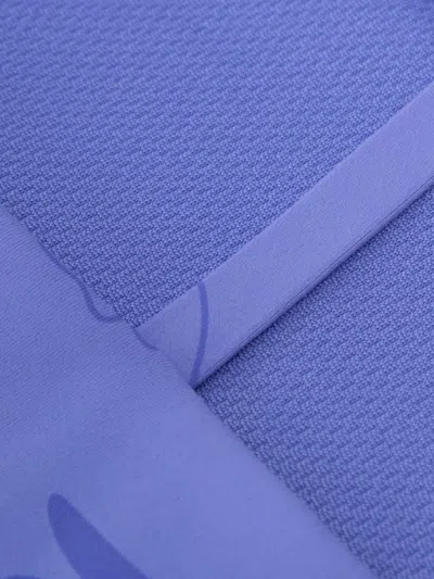 Aape By A Bathing Ape Moonface Patterned Bra Top In Blue