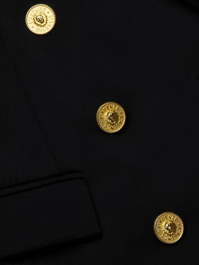 L'agence Double-breasted Oversized Blazer In Black
