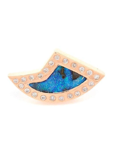 Shop Dezso Ohrringe Aus 18kt Mit Opal Und Diamanten In Blue