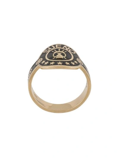 Shop Foundrae Dream Cigar Ring In Metallic