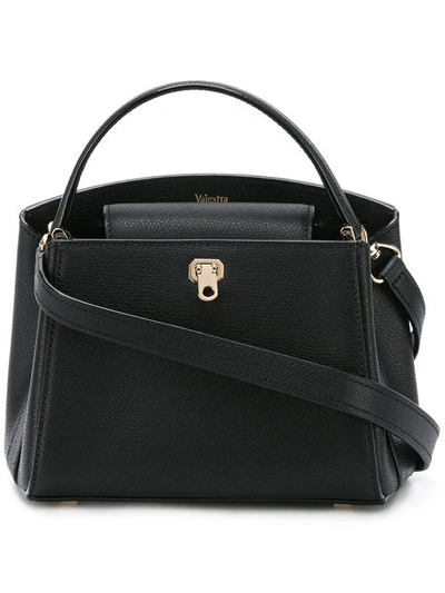 Valextra Brera Micro Top Handle Bag Bag in Black