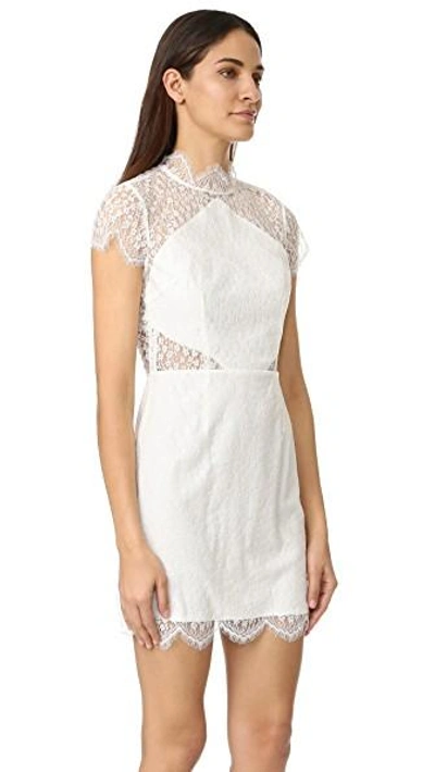 Shop Keepsake Daydream Lace Mini Dress In Ivory