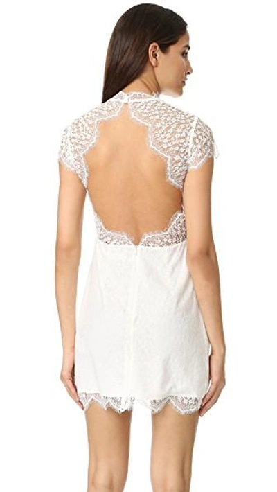 Shop Keepsake Daydream Lace Mini Dress In Ivory