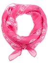 Alexander Mcqueen Skull Print Scarf In Pink