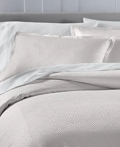 Hotel Collection Labyrinth Solid 3-pc. Comforter Set, King, Macy's Exclusive In White