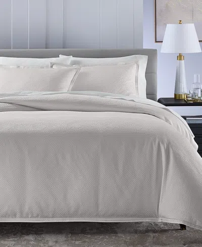 Hotel Collection Labyrinth Solid 3-pc. Comforter Set, King, Macy's Exclusive In White