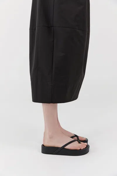St Agni Cross Strap Flatform In Black