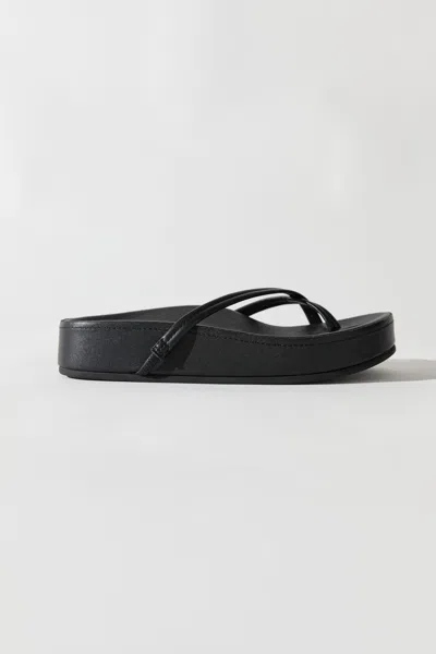 St Agni Cross Strap Flatform In Black
