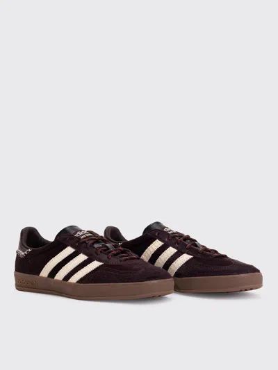Adidas Originals Adidas By Wales Bonner Gazelle Pony Sneakers In Burgundy