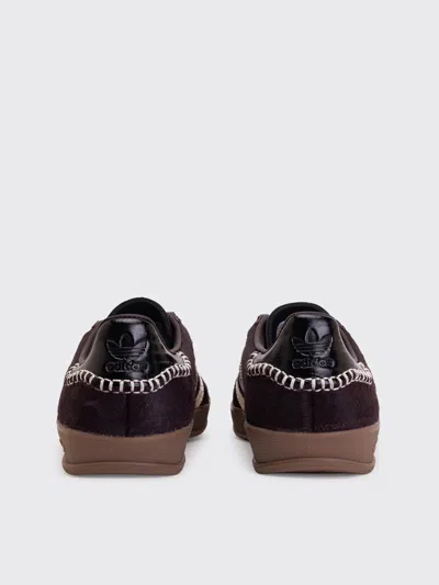 Adidas Originals Adidas By Wales Bonner Gazelle Pony Sneakers In Burgundy