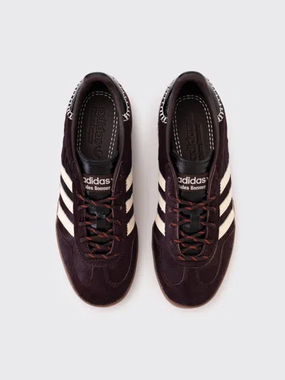 Adidas Originals Adidas By Wales Bonner Gazelle Pony Sneakers In Burgundy