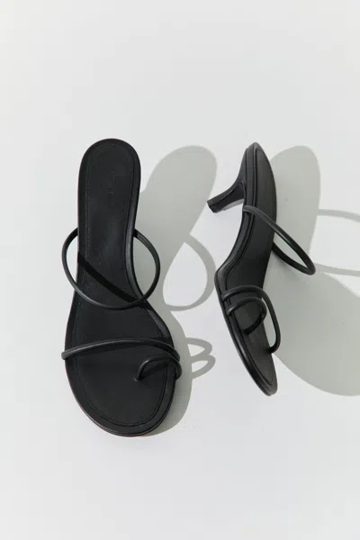 St Agni Minimal Strap Heel In Black