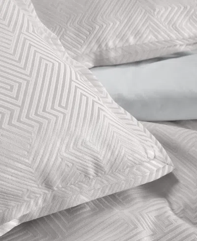 Hotel Collection Labyrinth Solid 3-pc. Comforter Set, Full/queen, Macy's Exclusive In White