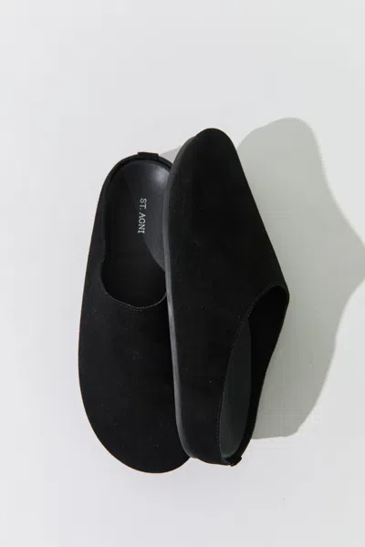 St Agni Suede Mule In Multi
