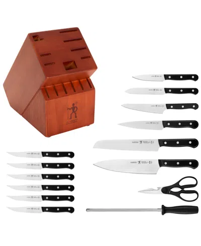 Henckels Solution 15-pc. Knife Block Set In Black