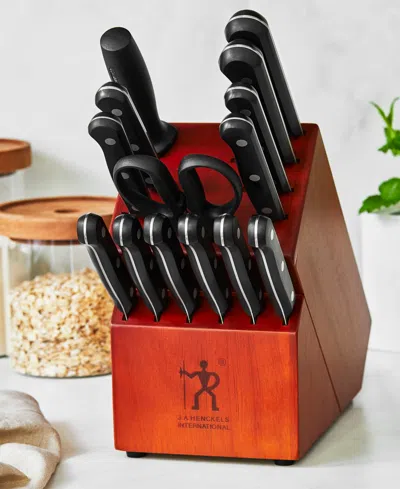 Henckels Solution 15-pc. Knife Block Set In Black
