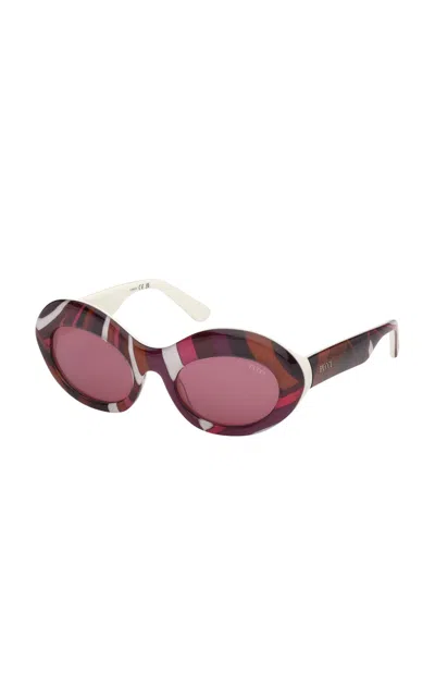 Pucci Acetate Sunglasses In Blue