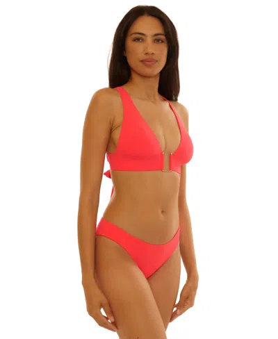 Becca Color Code Halter Bikini Top In Red
