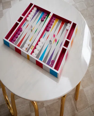Jonathan Adler Checkerboard Backgammon Set In Multi