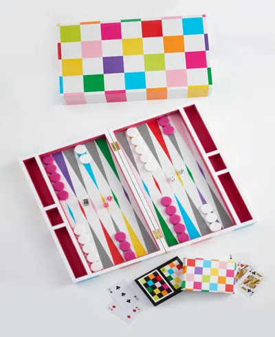 Jonathan Adler Checkerboard Backgammon Set In Multi