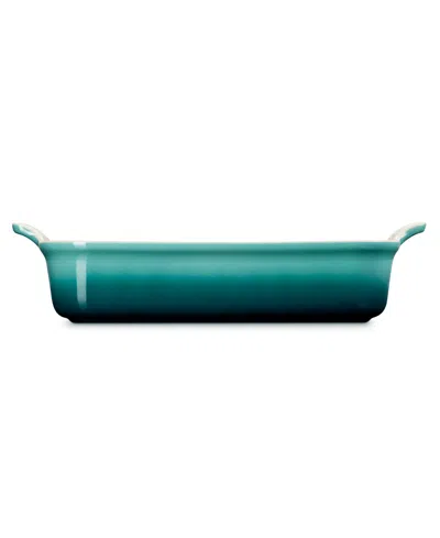 Le Creuset Heritage 4-quart Rectangular Baking Dish In Blue