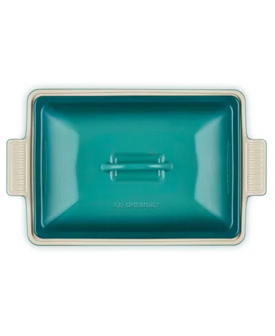 Le Creuset Heritage 4-quart Rectangular Casserole In Blue