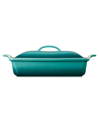 Le Creuset Heritage 4-quart Rectangular Casserole In Blue