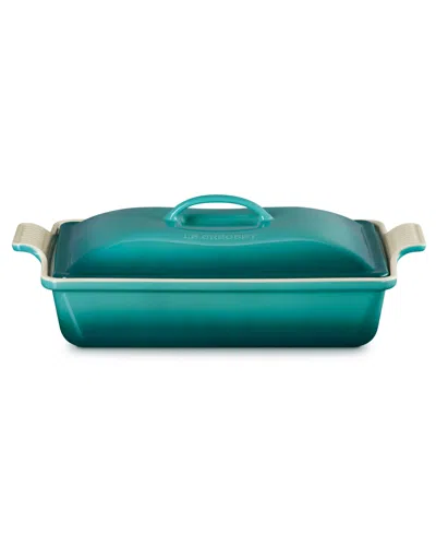 Le Creuset Heritage 4-quart Rectangular Casserole In Blue