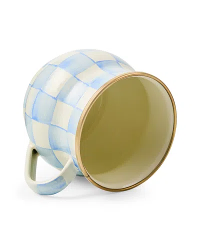 Mackenzie-childs Check Pattern Mug In Blue