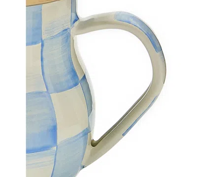 Mackenzie-childs Check Pattern Mug In Blue