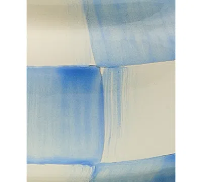 Mackenzie-childs Check Squashed Pot In Blue