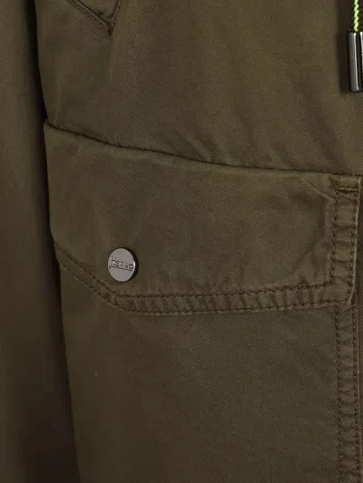 Herno Hooded Drawstring Jacket In Green
