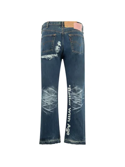Better With Age Sherry Bleached-effect Jeans In Blue