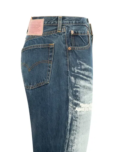 Better With Age Sherry Bleached-effect Jeans In Blue
