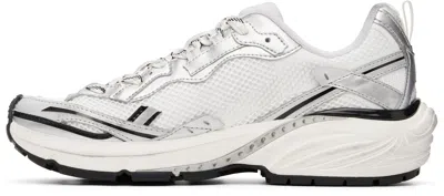Represent Storm-torn Mesh Sneakers In Silver