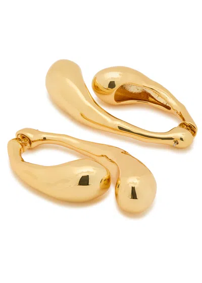 Alexis Bittar Molten Front-back 14kt Gold-plated Drop Earrings
