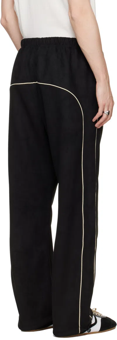 Essentials Drawstring Casual Pants In Black