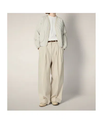 Save The Duck Wave-quilted Jacket In White