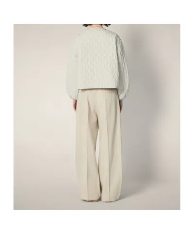 Save The Duck Wave-quilted Jacket In White