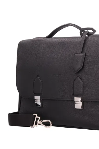 Longchamp Ulysse Leather Briefcase In Pattern