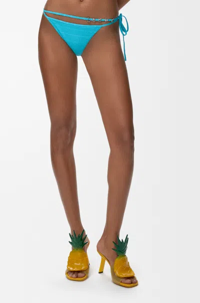 Loewe Bikini Bottom In Technical Jersey In Blue