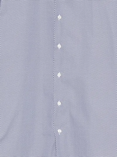 Dell'oglio Buttoned Patterned Shirt In Blue