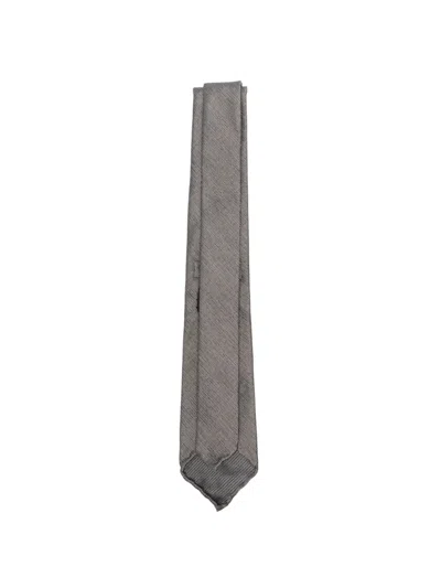 Dell'oglio Martin Patterned Tie In Neutral