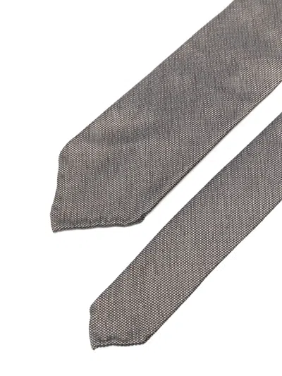 Dell'oglio Martin Patterned Tie In Neutral