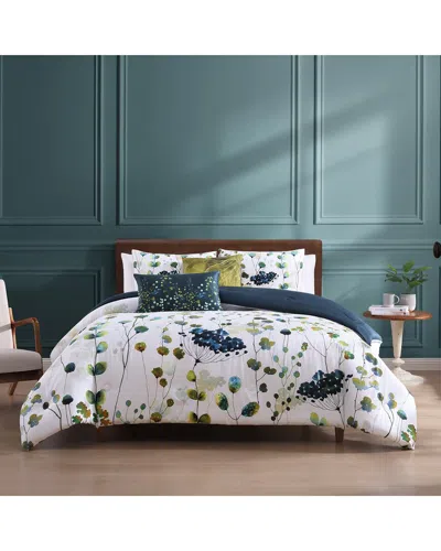 Bebejan 220 Thread Count Abstract Vines Reversible Comforter Set In Multi