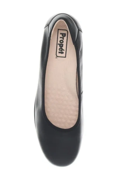 Propét Propet Wide Width Yara Flat In Black