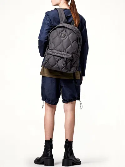 Taion Quilted Ripstop Backpack In Black