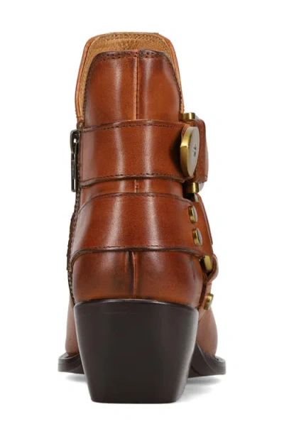 Frye Sacha Multi Strap Leather Bootie In Multi